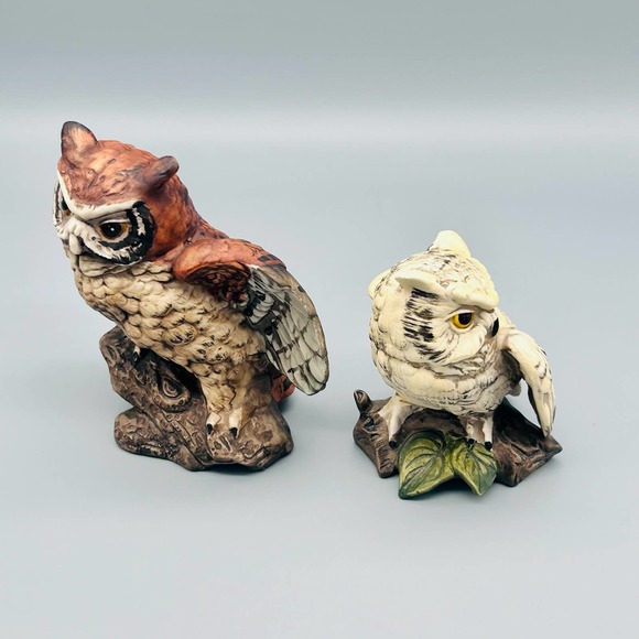 Vintage UCTCI Pair Of Ceramic Owls Made in Japan - Picture 3 of 10